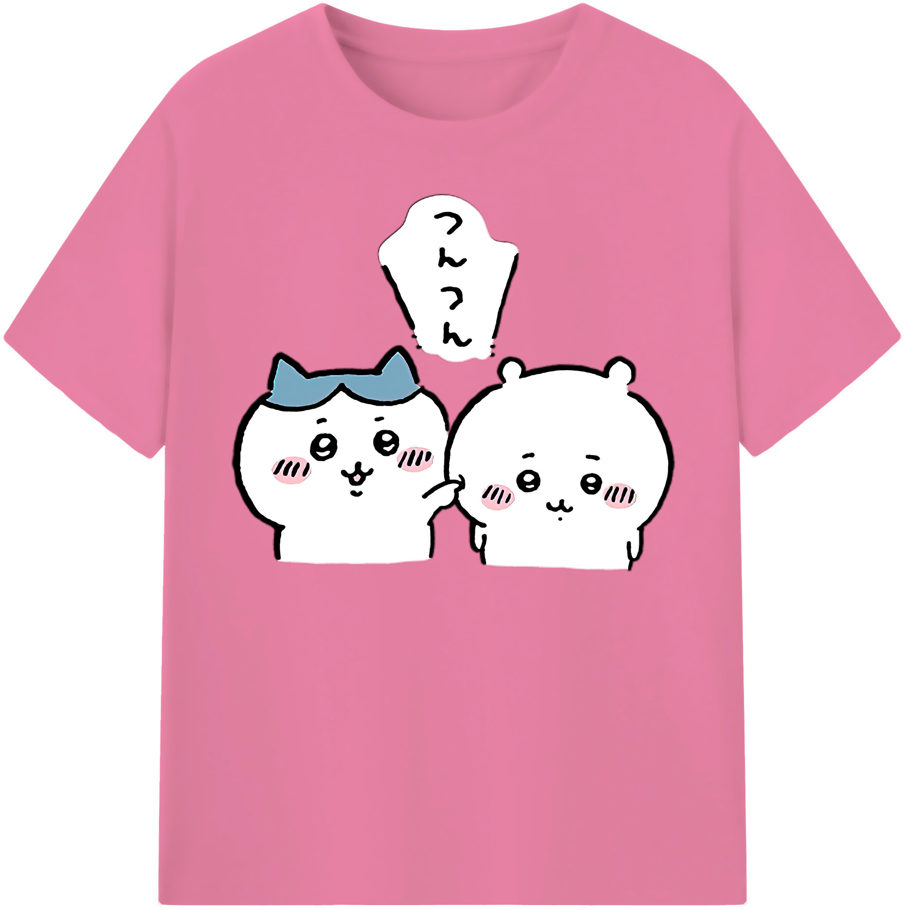 （画像用） ちいかわ ちいかわ Chii-kawa chiikawa 綿100％半袖Tシャツ（フロントプリント）